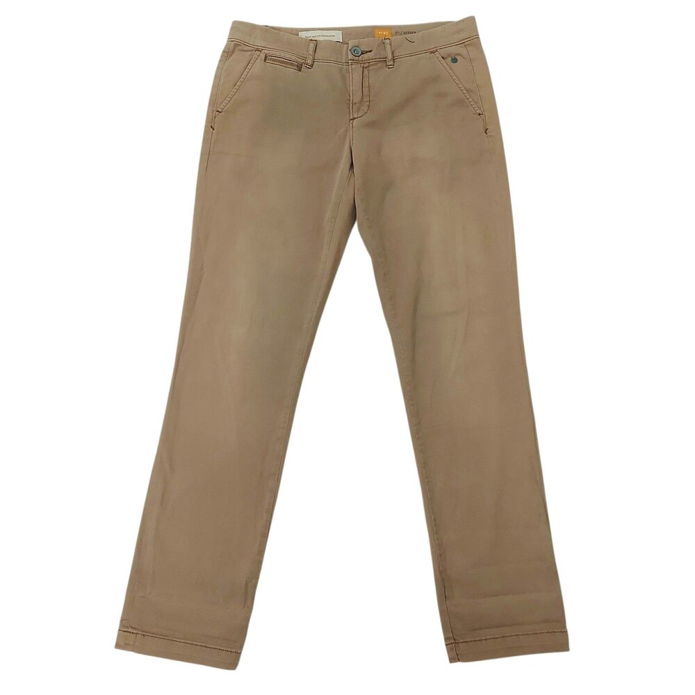Pilcro by Anthropologie Pants Womens 27 Tan Straight Leg Stretch Casual